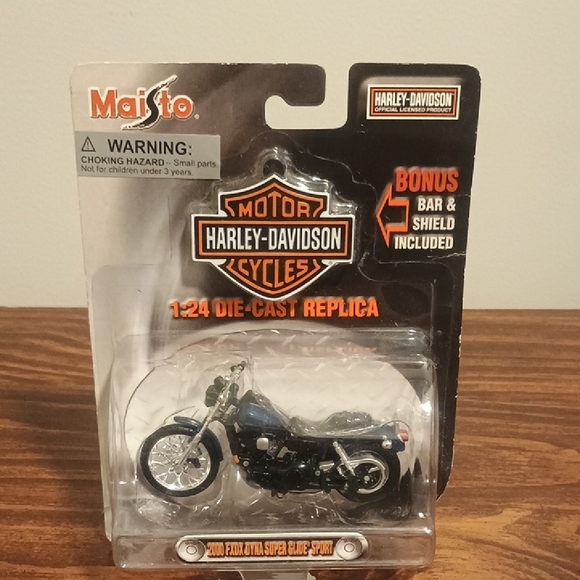 Harley-Davidson FXDX Dyna super glide sport Includes  shield  Die-Cast Model - Picture 1 of 16